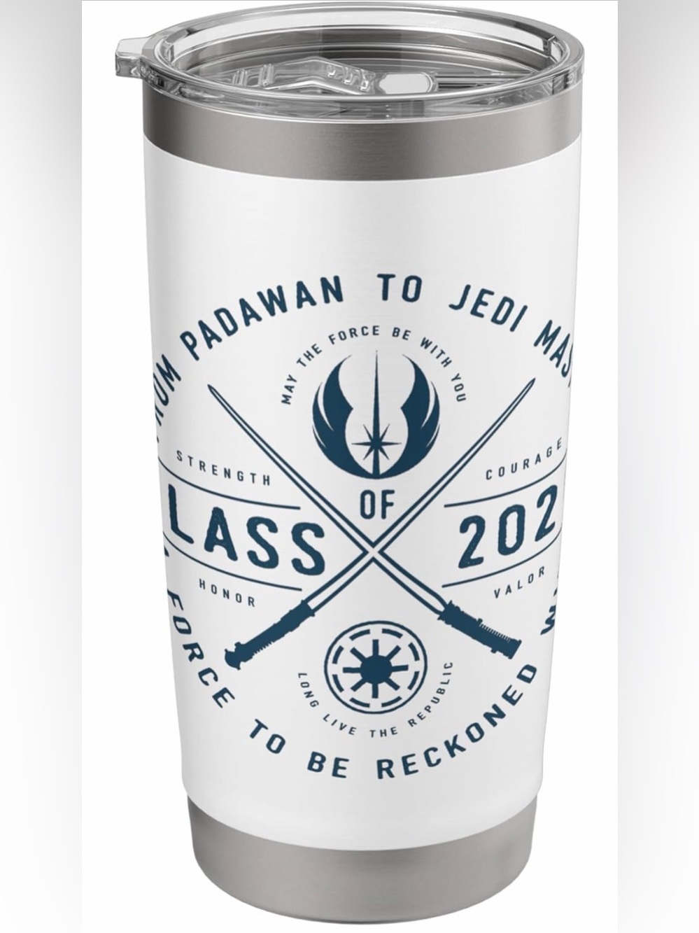 Stainless Steel White Star Wars Jedi Tumbler